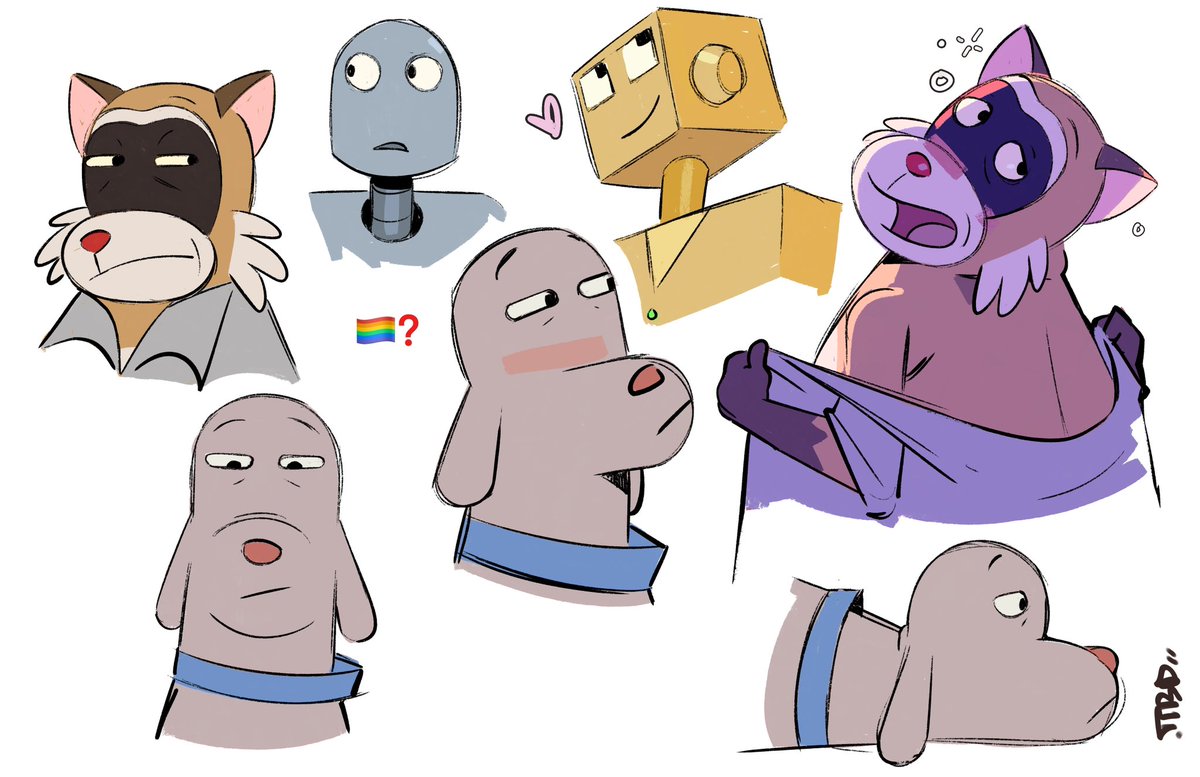 Not really coming back here, but I wanted to share some of my Robot Dreams practices with the fandom! 🤖❤️🐶

#RobotDreams