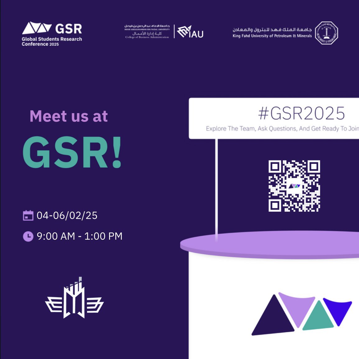 CBA_SAC's tweet image. The Student Council of the College of Business Administration is waiting for you at our next stop #GSR2025!

A great opportunity to explore research teams, ask questions, and step into the world of research and development.

#ResearchForEveryone