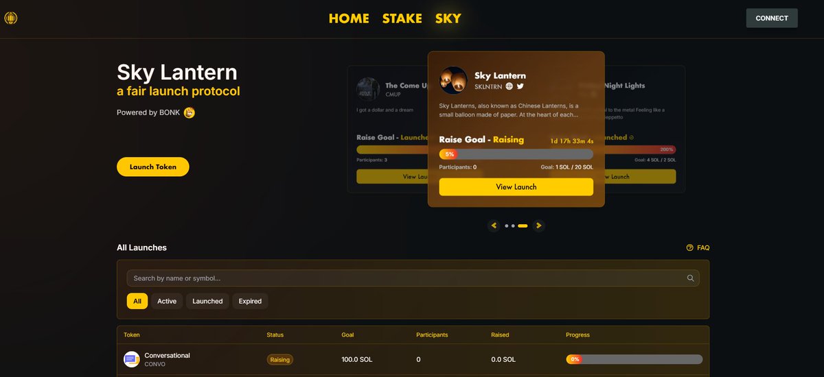 LanternStake's tweet photo. Introducing Sky Lantern, our fair launchpad
https://t.co/aFCJRcGahM
Powered by @bonk_inu https://t.co/FvUGXGixCh
