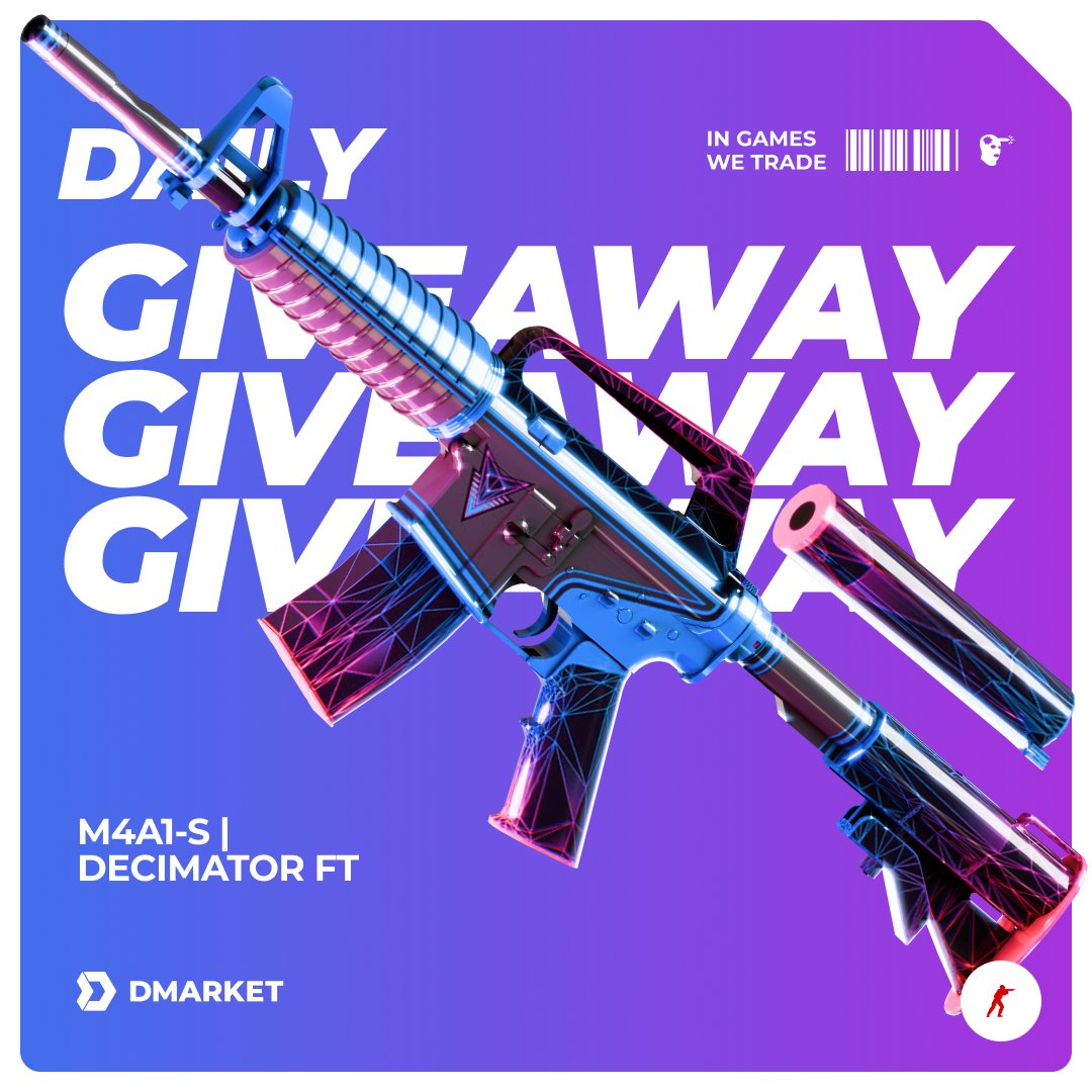 Starting the week with a new round of #DMarketPromo!👁️👄👁️

Don't miss your chance to add new skins to your collection!

go.dmarket.com/Giveaway_DMark…