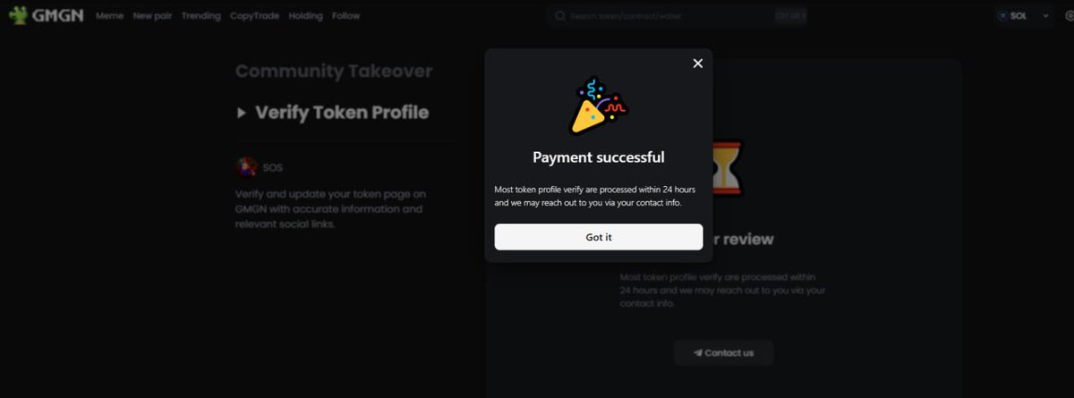 SaveOurSols_X's tweet photo. TOKEN UPDATE PAID FOR @gmgnai 

https://t.co/lggSdYBxeo

#SOS #Solana #SaveOurSols https://t.co/zXGCc7vnQ8