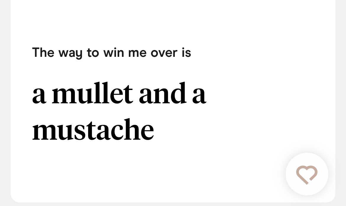 I swear this is the new “over 6ft” thing for men