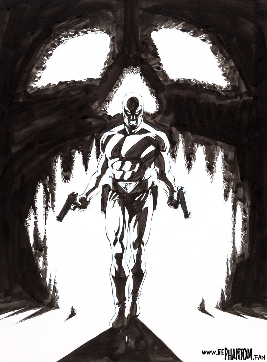 thephantom_fan's tweet image. 🎨 John Cassaday &amp;amp; Pat Quinn. #thephantom #comicbook #blackandwhite #skull