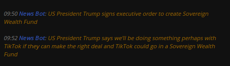 1MrA's tweet photo. NEWS. This is CONCERNING. I can see potential bad things for all of #America. DANGER to the existence &amp; control of America due to the creation of a Sovereign Wealth Fund. Sigh. 🤨😞#Government doing more than governing. 
#Economy #USD $DXY #Oil #CorpControl $SPY $QQQ $DIA #Trump https://t.co/dTyEnzHtp5