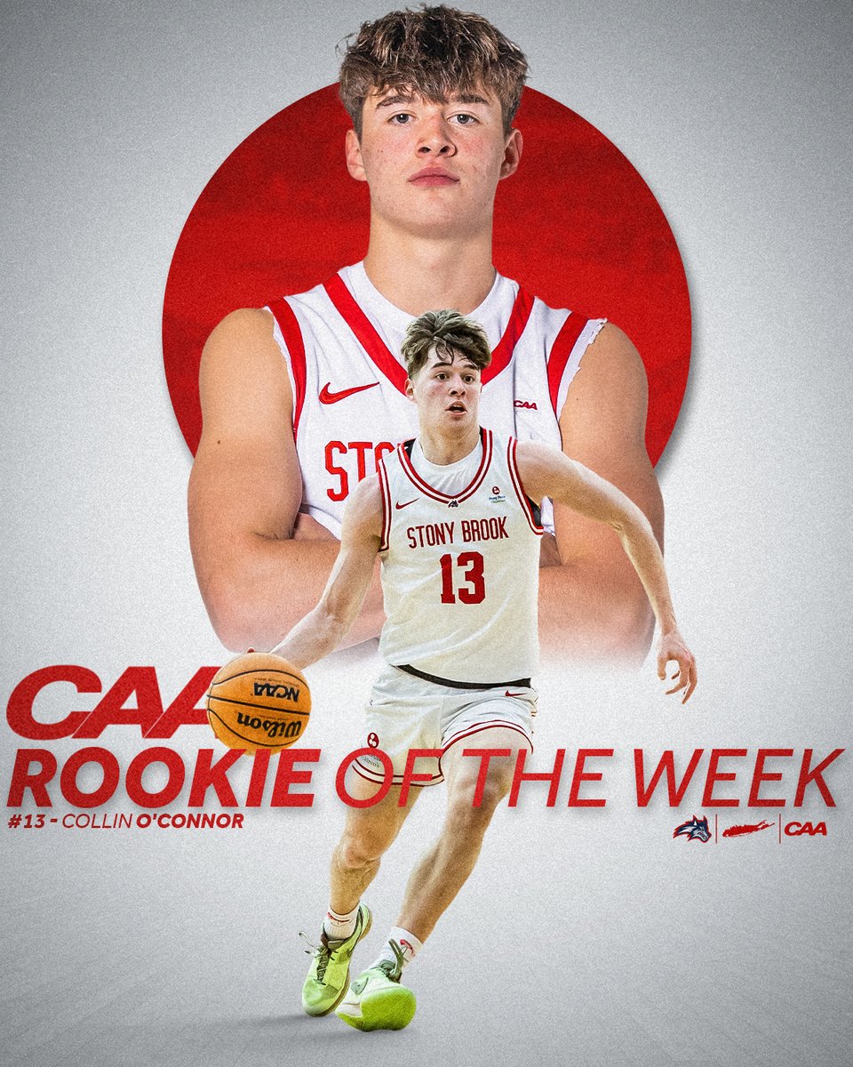 Stony Brook Men’s Basketball (@stonybrookmbb) on Twitter photo COC → ROW ⭐️
For the third time this season, <a href="/CollinOco_/">Collin OConnor</a> is the <a href="/CAABasketball/">CAA Basketball</a> Rookie of the Week!
🌊🐺 x #CAAHoops COC → ROW ⭐️
For the third time this season, <a href="/CollinOco_/">Collin OConnor</a> is the <a href="/CAABasketball/">CAA Basketball</a> Rookie of the Week!
🌊🐺 x #CAAHoops