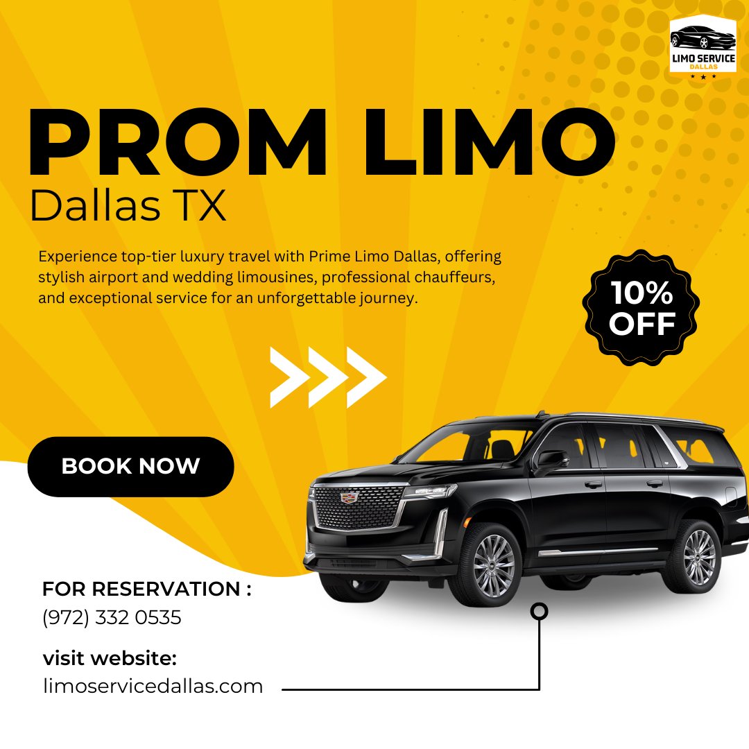 limoserviceda's tweet image. Prom Limo Dallas TX | Luxury Limousine &amp;amp; Party Bus Rentals for Proms, Weddings, &amp;amp; Events
(972) 332 0535
contact@limoservicedallas.com
Website: limoservicedallas.com/prom-limo-dall…
.
.
.
.
#PromLimoDallas #LuxuryLimoDallas #PartyBusDallas #WeddingLimoDallas #DallasTransportation