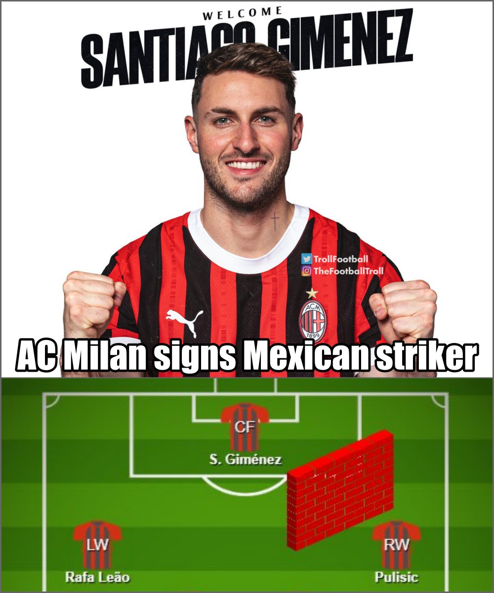 TrollFootball's tweet photo. AC Milan's front 3 right now https://t.co/PUzRNcNGWJ