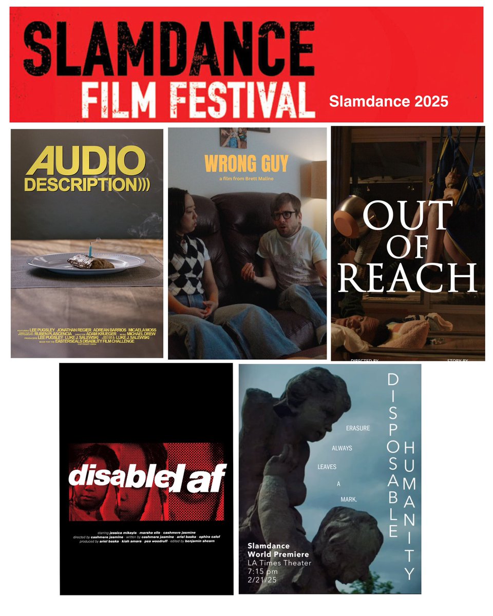Slamdance’s Unstoppable block is a showcase of films made by filmmakers with visible and non-visible disabilities. We have a lot of EDFC talent in this year’s festival which will be in LA for the first time. Congrats to these films on becoming official selections of the