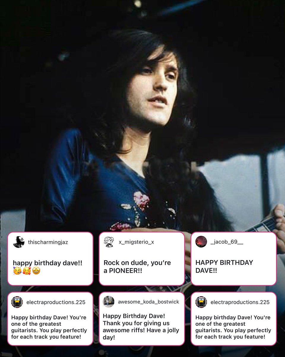 A very Happy Birthday to The Kinks' very own <a href="/davedavieskinks/">Dave Davies</a> 🎂