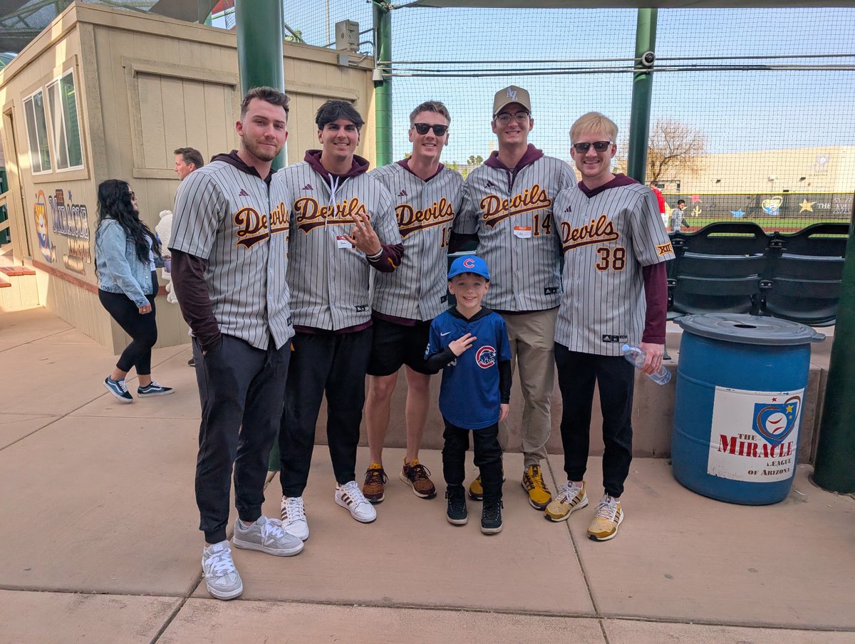 Thanks <a href="/ASU_Baseball/">Sun Devil Baseball</a> for hanging out with our athletes from the <a href="/miracleleagueaz/">Miracle League of Arizona</a> this weekend!