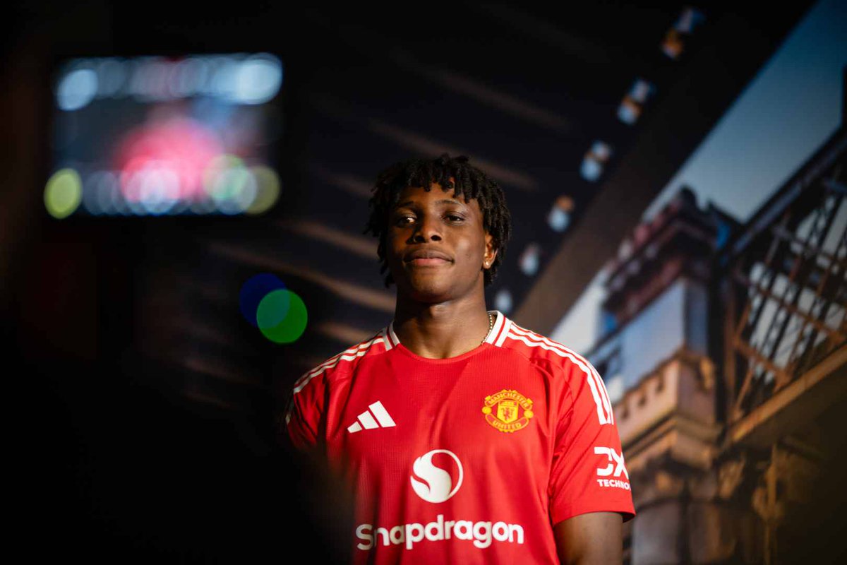 MUnitedFR's tweet photo. Dorgu : "On a une super équipe et le nouveau projet avec Ruben [Amorim] est très excitant. Je suis content d'en faire partie." #MUFC https://t.co/QSGMVmOQz9