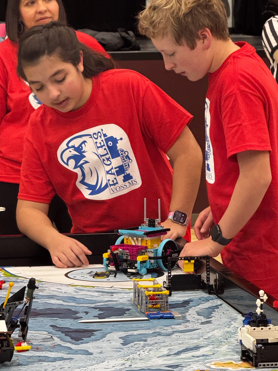 Boerne ISD (@boerneisd) on Twitter photo Voss Robotics Team competed this past weekend at the LEGO FIRST qualifier in Austin! The 6th and 7th grade robotics teams  brought home two trophies. 
6th Grade Team: 1st place for their outstanding Innovation Project! 
7th Grade Team: the Rising All Stars trophy
Go Eagles! Voss Robotics Team competed this past weekend at the LEGO FIRST qualifier in Austin! The 6th and 7th grade robotics teams  brought home two trophies. 
6th Grade Team: 1st place for their outstanding Innovation Project! 
7th Grade Team: the Rising All Stars trophy
Go Eagles!