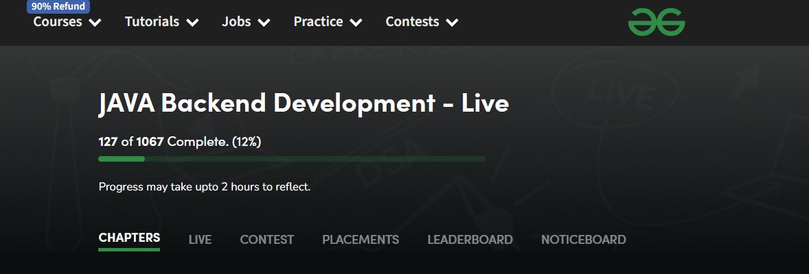 KeshavChettryyy's tweet image. Day 38 of consistency
Week 1 | Day 5 - (12-week plan)
Watched, learned, solved, and sharpened my mind with interview MCQs.
The foundation isn’t loud, but it’s what holds everything together.
#Java #JavaBackend #GFG #Three90Challenge