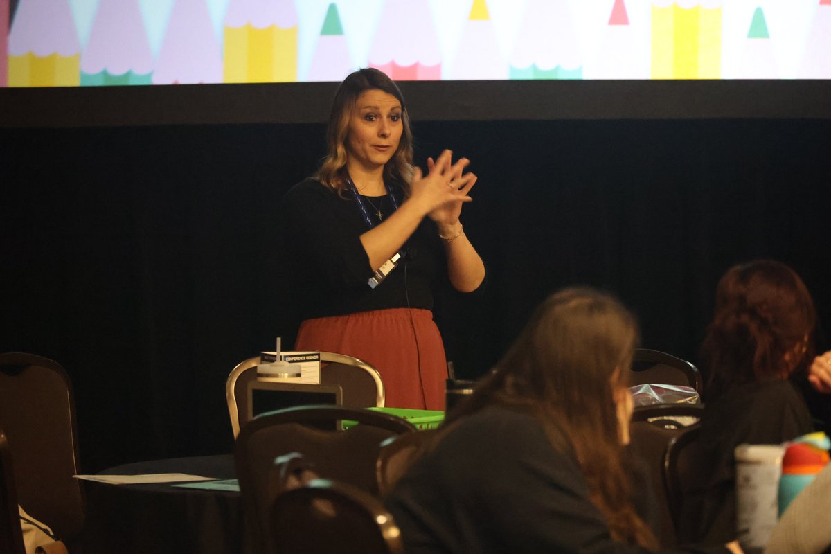 MOEducation's tweet photo. #MOPWR2025 participants learned how to help increase student engagement beyond worksheets during this session with @MrsBAdventures. https://t.co/b1yppQuoE0