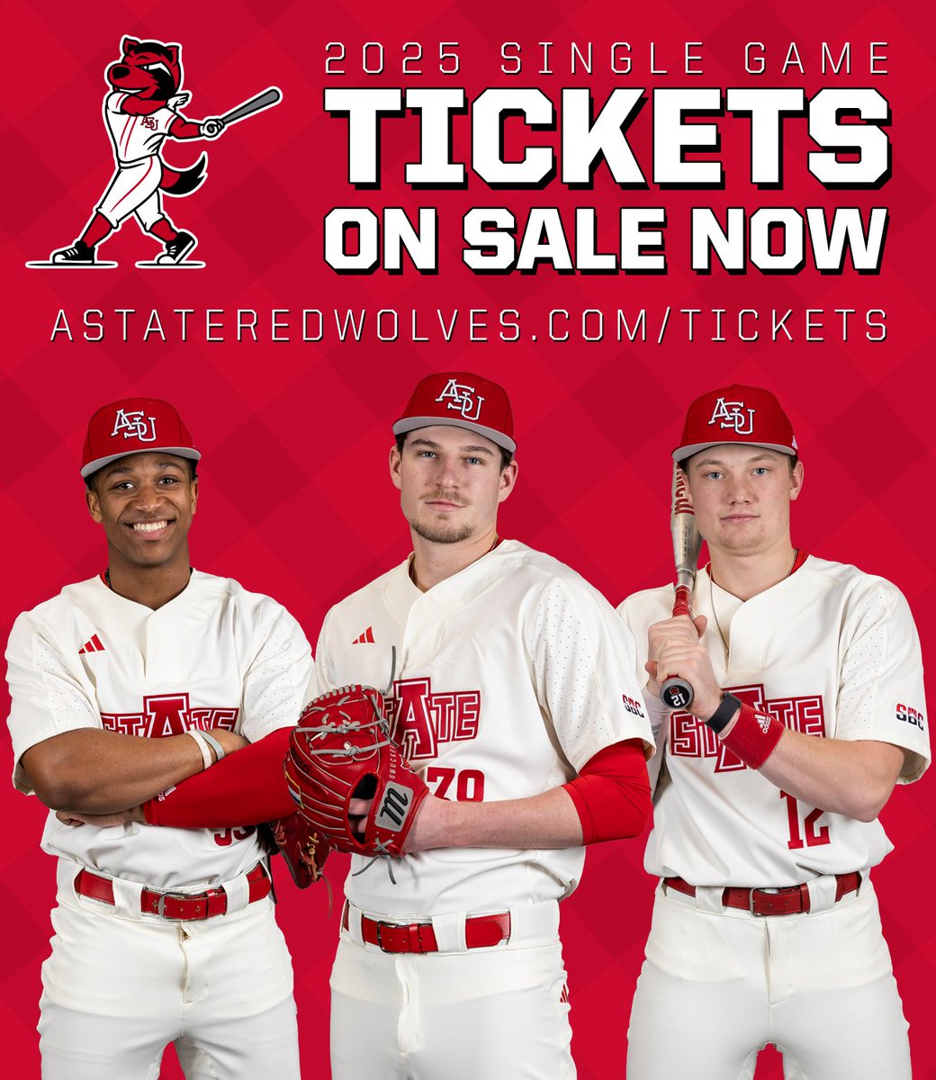 Less than two weeks away from starting the 2025 campaign at The Tom!

🔗: AStateRedWolves.com/tickets

#WolvesUp🐺