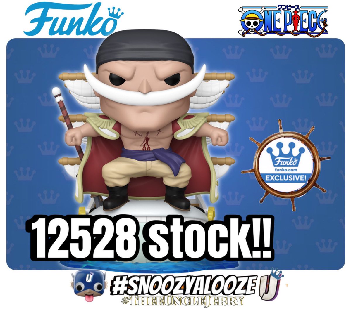 TheeUncleJerry's tweet photo. ๐ฃ๏ธ STOCK/DROP UPDATE!! ๐
Funko Pop! Rides Deluxe: One Piece - WHITEBEARD WITH MOBY DICK has loaded stock and in the launch position.
๐ https://t.co/5J2EyHgNPS
Current stock is shown below. Stock can change by drop day. #ad https://t.co/CMZVr7R2uz
