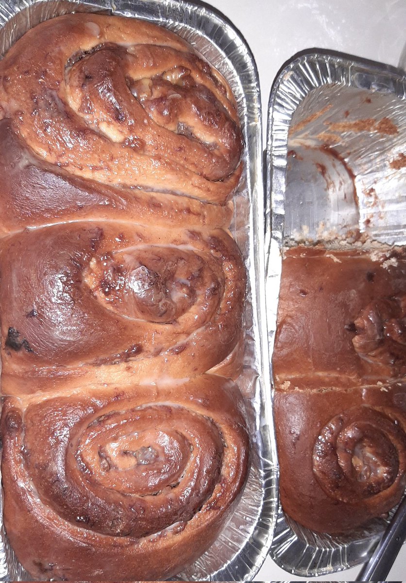 Gabriel882x4488's tweet photo. GM Fam! Welcome to Magnificent Monday!

Made a test batch of Banana Nut Cinnamon Rolls. 

Time for a taste test😋

Anyone want to be my taste tester? https://t.co/ANurdkXtQr