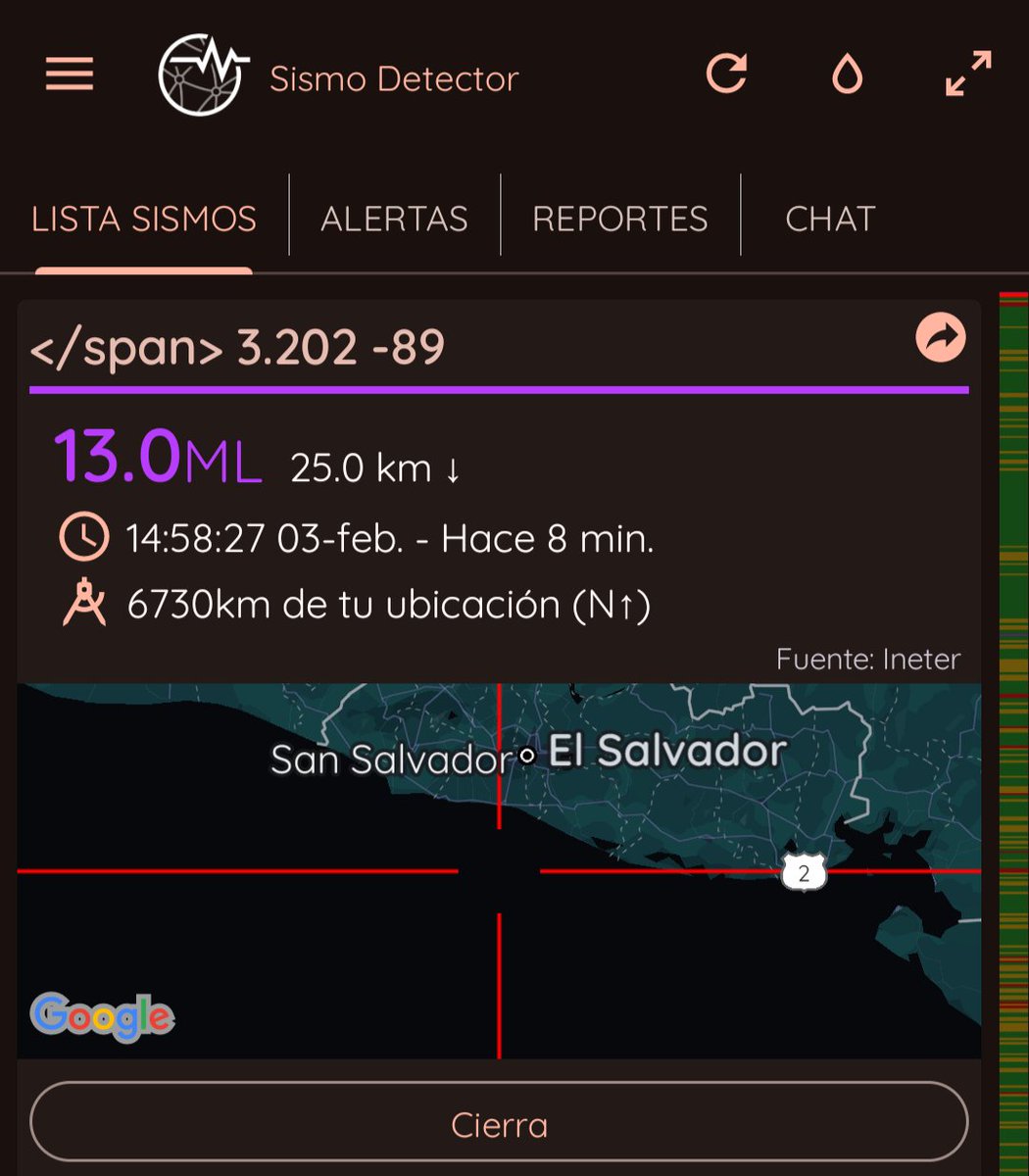 Fue un error <a href="/SismoDetector/">Earthquake Network</a> ??