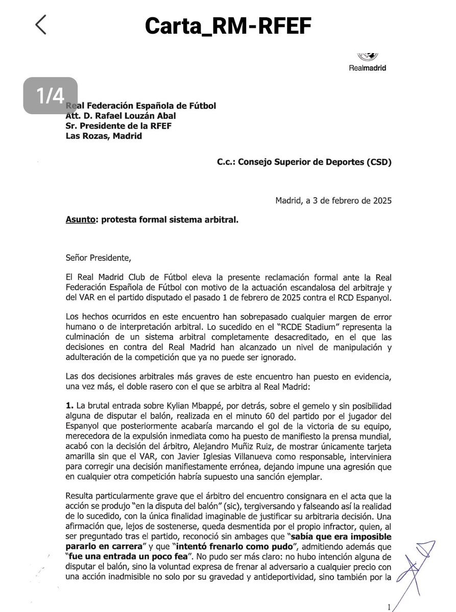 RealSeasonNT1's tweet photo. Corrupción Sistémica Deportiva.
El Madrid se cansó finalmente. https://t.co/Xy3kzQn9Gf