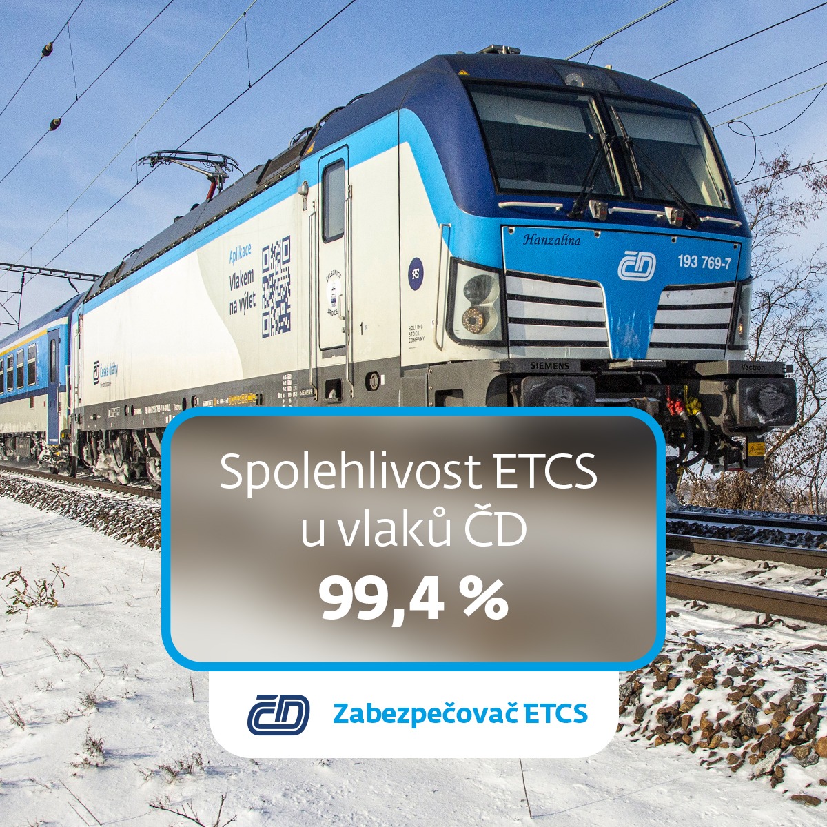 MKrapinec's tweet image. Máme za sebou první měsíc výhradního provozu pod dohledem evropského vlakového zabezpečovače #ETCS na vybraných tuzemských koridorech @Spravazeleznic.

Spolehlivost ETCS v našich vlacích @ceskedrahy_ se drží stabilně nad 99 %. Preventivní bezpečnostní reakce v podobě nouzového…