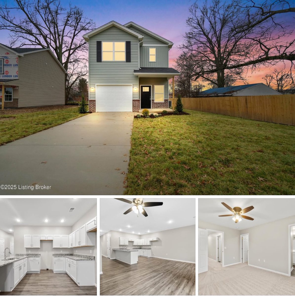 ExitGreenTeam's tweet photo. Check out this stunning brand-new construction home! With 3 bedrooms, 3 baths, an attached garage, and a dreamy 2nd-floor laundry, this beauty is move-in ready! 🚪🔑 Plus, everything inside is brand new!

📍 Located in the 40216 area - visit us @greenteamrealtors to learn more! https://t.co/hvD5kkkcqC