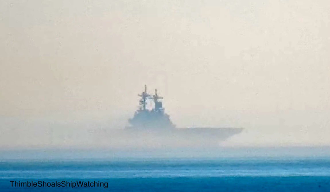 WarshipCam's tweet photo. USS Wasp (LHD 1) Wasp-class amphibious assault ship coming into Norfolk, Virginia - February 3, 2025 #usswasp #lhd1

SRC: YT- ThimbleShoalsShipwatching https://t.co/hPSfceh78T