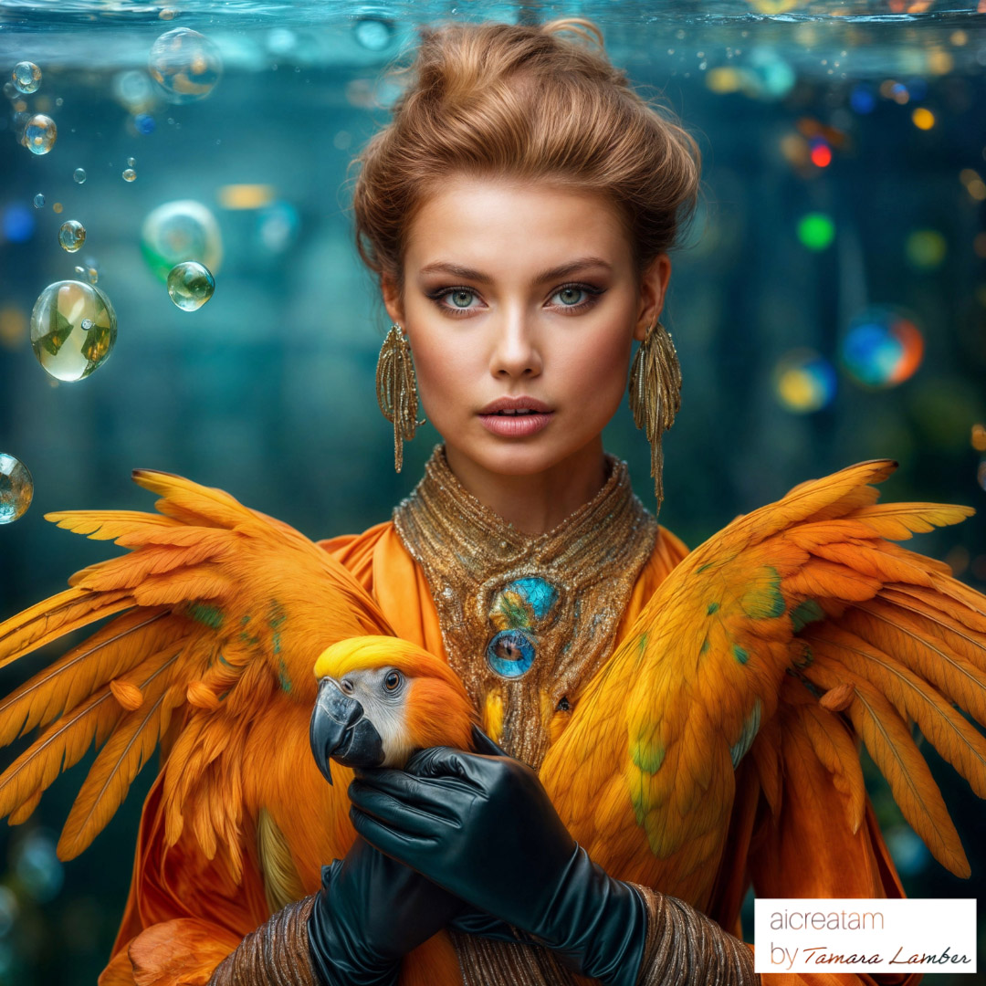 tamara_lamber's tweet photo. 👑 "A queen of feathers and fantasy!" 🦜✨
#aiartistry #birdqueen #digitalfantasy #artmeetsnature #surrealportrait #vividcolors #creativedreams #aiinspiredart #featheredbeauty #artisticexpression #AIart #aiartcommunity #AIArtistCommunity #AIartists https://t.co/1Vx1qoFrtC
