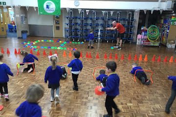 CheadleRCInfScl's tweet photo. Nursery loved mini athletics with Gareth today! We worked on crawling and rolling the balls to reach a target #eyfs #physicaldevelopment @StockportSHAPES https://t.co/UfdEvm74Jw
