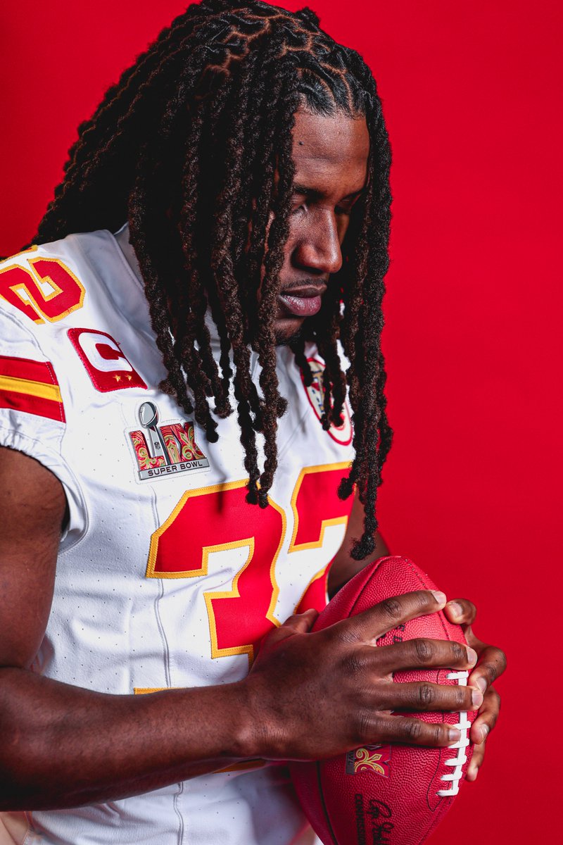 Chiefs's tweet photo. 32 ready for his third Super Bowl.

@_nickbolton2 | #SBLIX https://t.co/5PD8i3Vodq