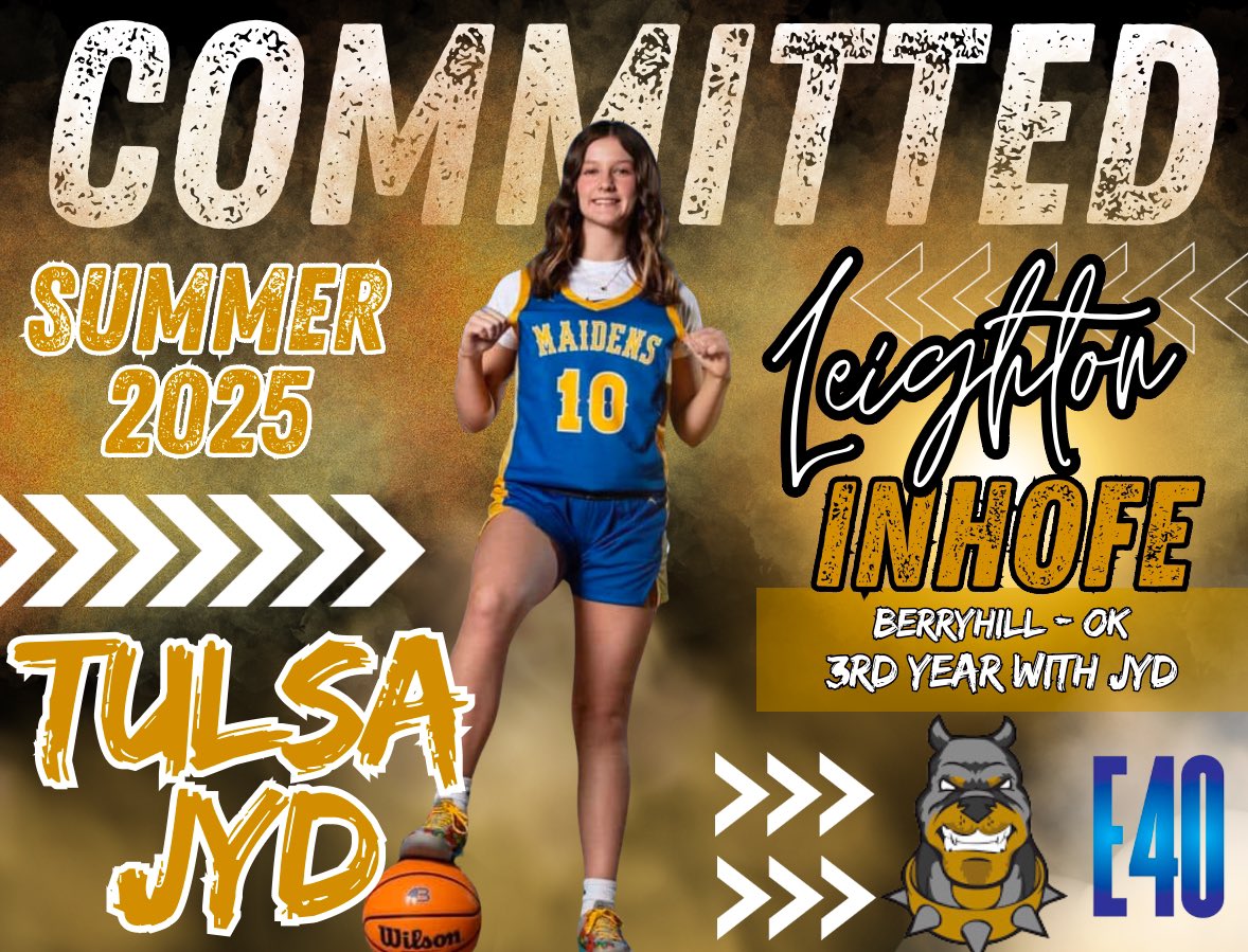Tulsa JYD Basketball is excited to announce the return of 2028 5-10 SG Leighton “Bug” Inhofe | <a href="/LBInhofe10/">LBInhofe10</a> (Berryhill OK) to the Black and Gold. 
✅ Long and Tough guard
✅ Elite Passer 
✅ Match-Up Problem
✅ Plus Shot Blocker/Deflections
✅ Plus 3 Point Maker 
✅ Plays w/ an