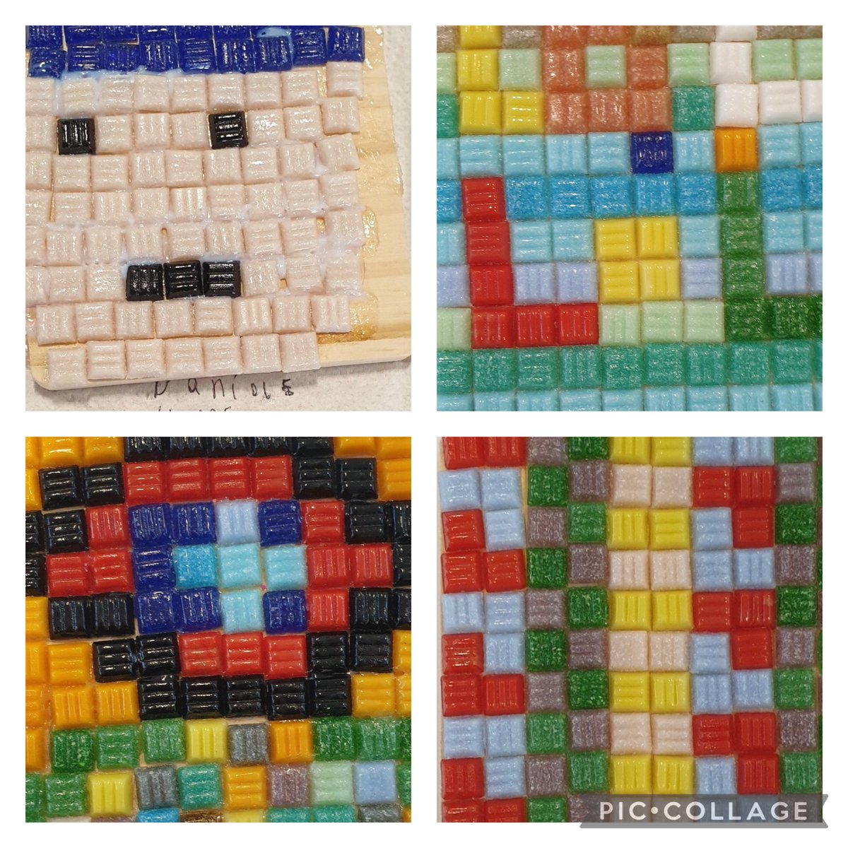 P4/5 were  looking  at  area.  They were given a wooden square to work  out  its area and the area of each colour they used.  As they are learning about Romans they  looked  at  mosaics, created a design and worked out the area of each colour they would  use. @Newbattlehigh