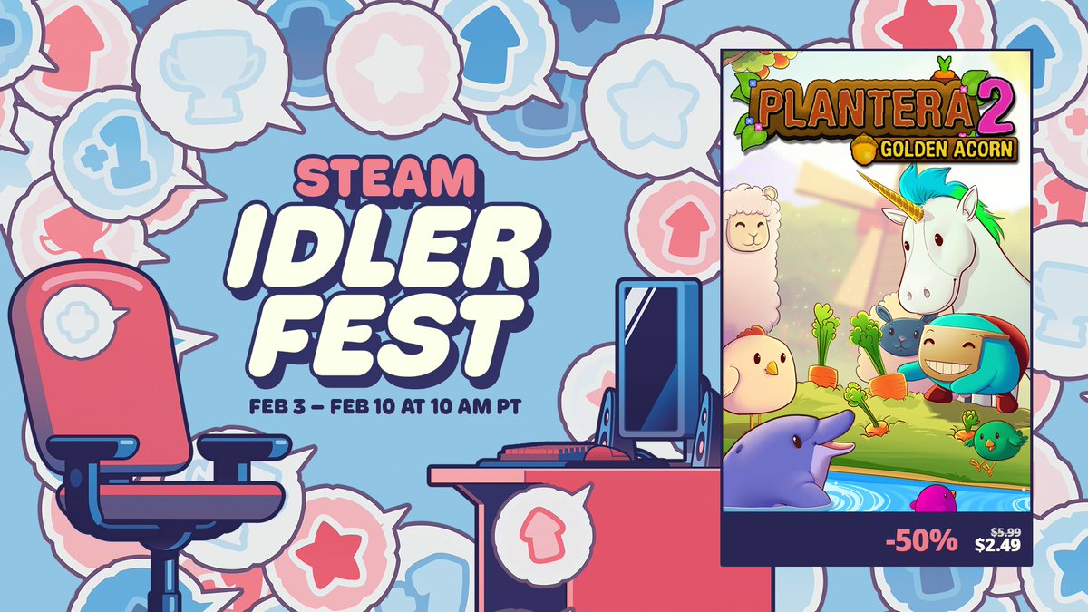 VaragtP's tweet photo. Plantera 2 is part of the Steam Idler Fest!
Having the biggest discount yet in celebration of this event🐸
https://t.co/qVzXiYfs1g
#IndieDev #GameDev #GamersUnite #GameInsight #Indiegames #GameNews #Indiegame #steam https://t.co/aHojeXDiDB
