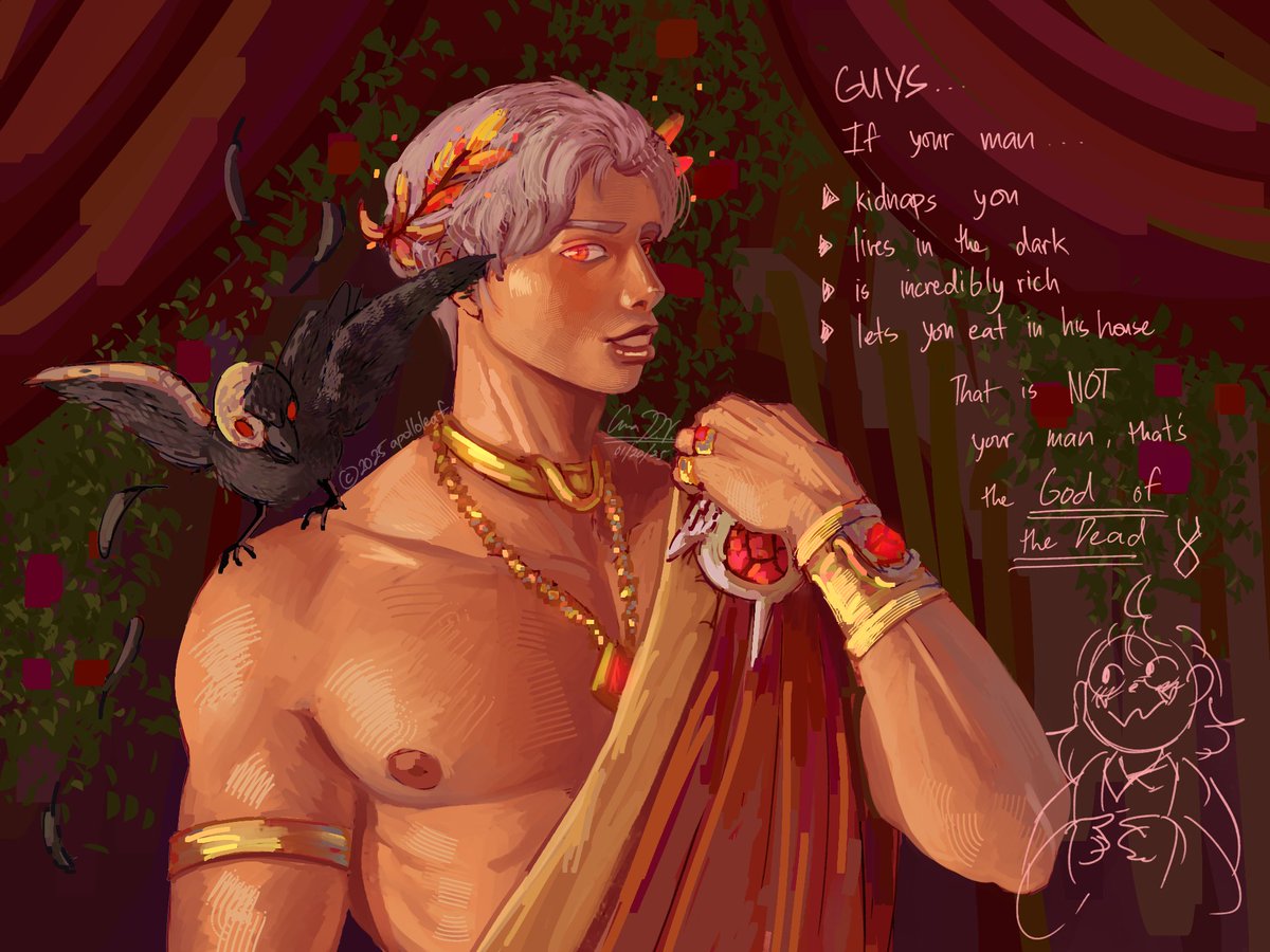 apollo_leaf's tweet photo. heard abt the Roman AU leaks so I wanna post my Sylus as Pluto (Hades) from weeks ago here 🥰🥰🥰

#LoveandDeepspace #sylusloveanddeepspace #Sylus https://t.co/Yy4zEXCnZc