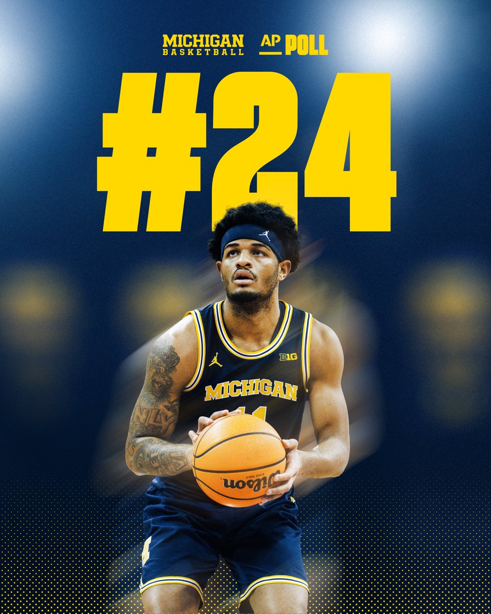 umichbball's tweet photo. Back in the polls 📈📈 https://t.co/pZgMSTrq94