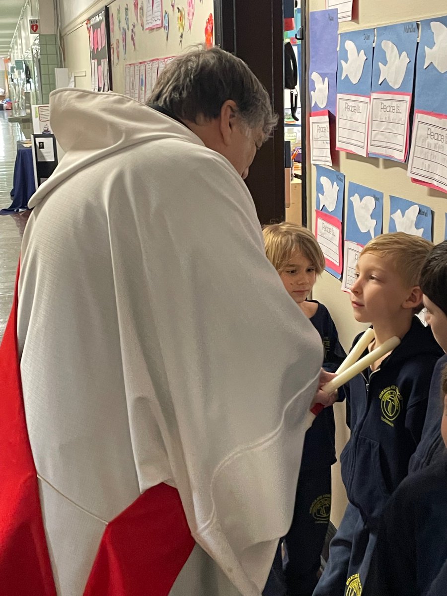 Bwatson_ics's tweet photo. Blessing of the throats @icschool_online https://t.co/L8bDYA2qzY