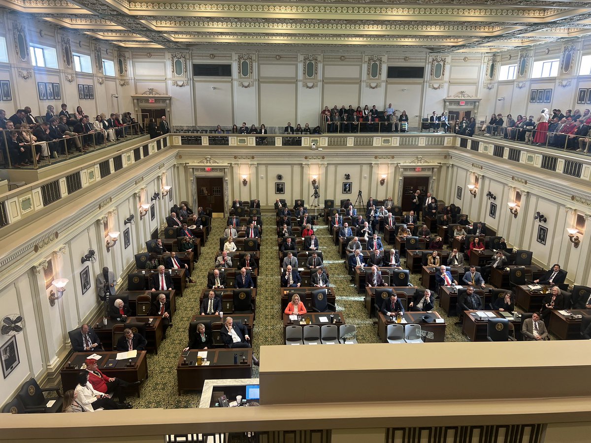 Gov. Kevin Stitt will give his State of the state address here shortly to kick off the next legislative session.

I’ll be following along inside the House chamber <a href="/koconews/">koconews</a>