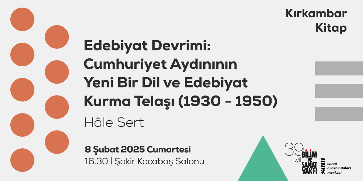 bisavorgtr's tweet photo. Cumartesi davetlisiniz!
📌 Kırkambar Kitap etkinliği kapsamında Hâle Sert ile "Edebiyat Devrimi Cumhuriyet Aydınının Yeni Bir Dil ve Edebiyat Kurma Telaşı (1930-1950)" adlı kitabı üzerine konuşacağız.
👉🏼https://t.co/1JZOmzPPic
#kitap #edebiyat #sanat #bisav https://t.co/B5BJDltYd7