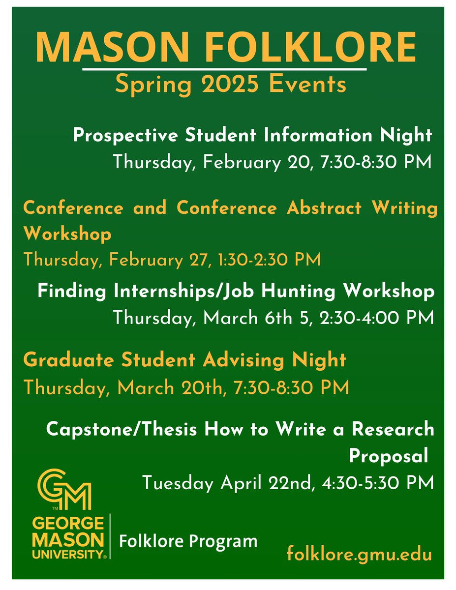 Now that the semester is in full swing, you're probably eagerly anticipating when our Spring 2025 events will be. Well, you're in luck! They're here right now and we look forward to seeing you there!