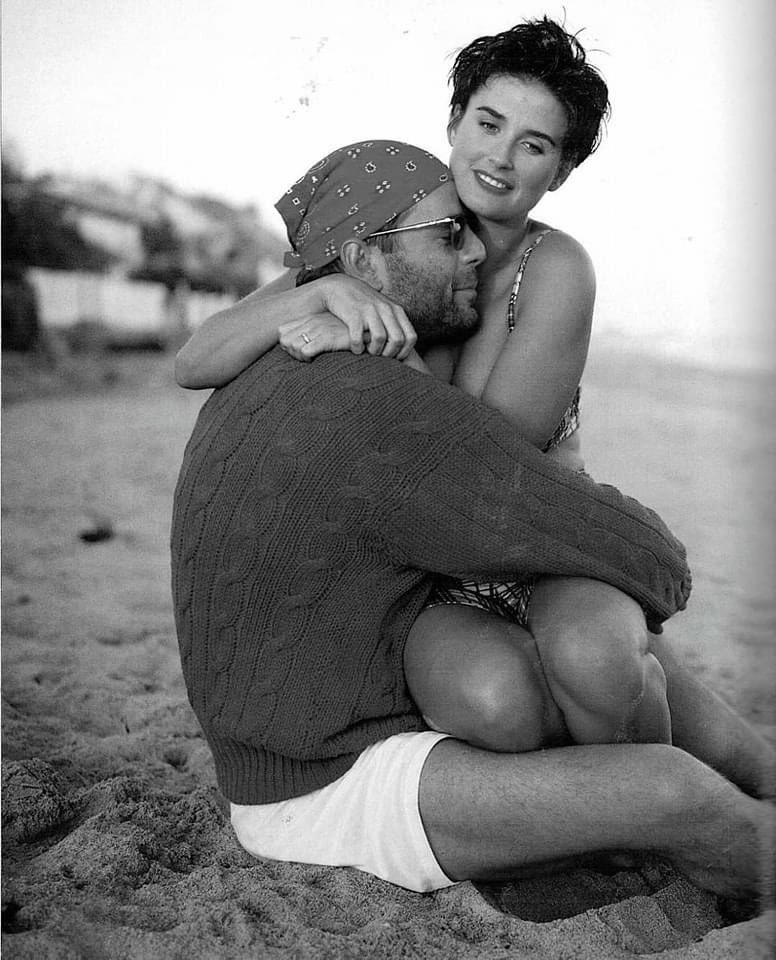 Bruce Willis and Demi Moore by Annie Leibovitz, 1991
