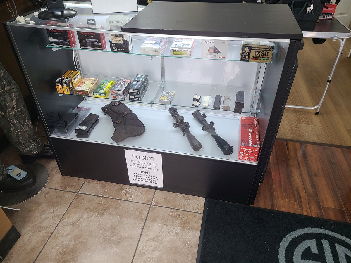 aimwap's tweet photo. Everything must go. Let's make a deal. All store fixtures, desks, inventory, etc. Unfortunately, I can't post certain inventory. https://t.co/ecUv3kdmAX
