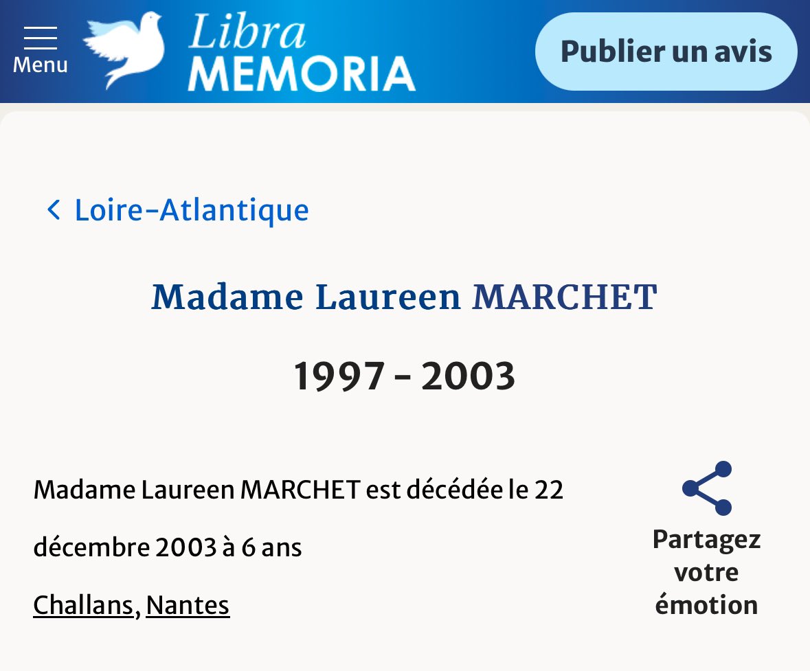 XIII77IIIX's tweet image. 🇫🇷 Emmanuel Verdin avait déposé une plainte contre Jack Lang et François Hollande pour viol en réunion sur sa fille Laureen Marchet, décédée d’une MST en 2003, à l’âge de 6 ans.

Une affaire instruite jusqu'en 2015 au TGI de Paris par Jean-Louis Jouve.

🔎 #LaureenMarchet #France