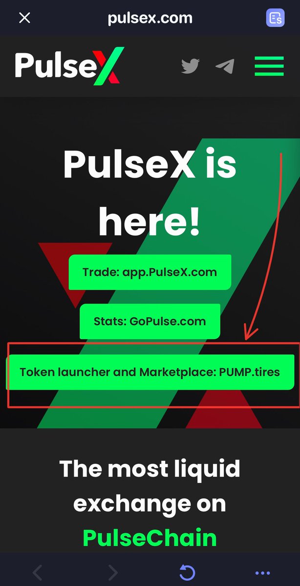 Interesting update on $PLSX main landing page 

Anyone else catch this? Lol 

PUMP THEM TIRES BAWWW

Rotate to CORE $PLS $HEX $eHEX 

#PulseChain