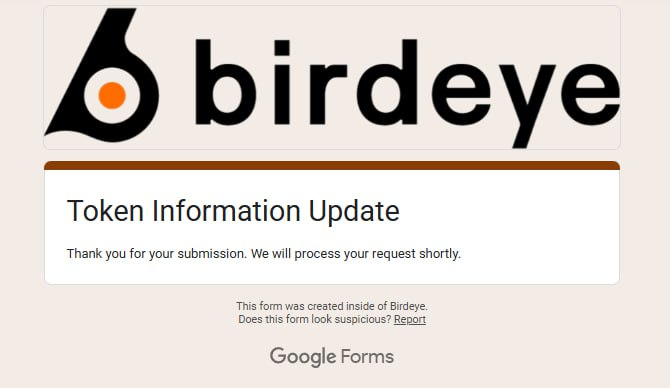SaveOurSols_X's tweet photo. FAST TRACK TOKEN UPDATE PAID FOR @birdeye_so 

https://t.co/0UQOQvGaGo

#SOS #Solana #SaveOurSols https://t.co/c0ZnCktIR6