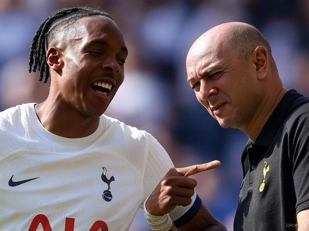 Daniel Levy flew to Munich
But Mathys Tel thought he was a prick
A call from Ange and he saw the light
Now he’s playing in the Lilywhite 🎶 

He hates Levy
He hates Levy
He hates Levy and he hates Levy 🎶