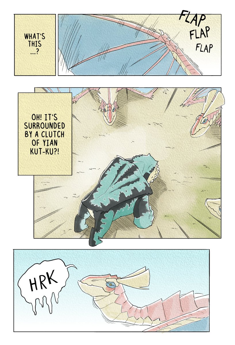 bumblebeebowtie's tweet photo. Monster Hunter Comic: A Day in the Life of... Chatacabra! (Ep. 1, Pg. 4-5) #art #webcomic #monsterhunter #sophia #guildmarm https://t.co/6kaBqBDA3P