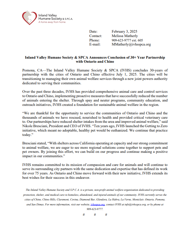 IVHS & SPCA tweet media