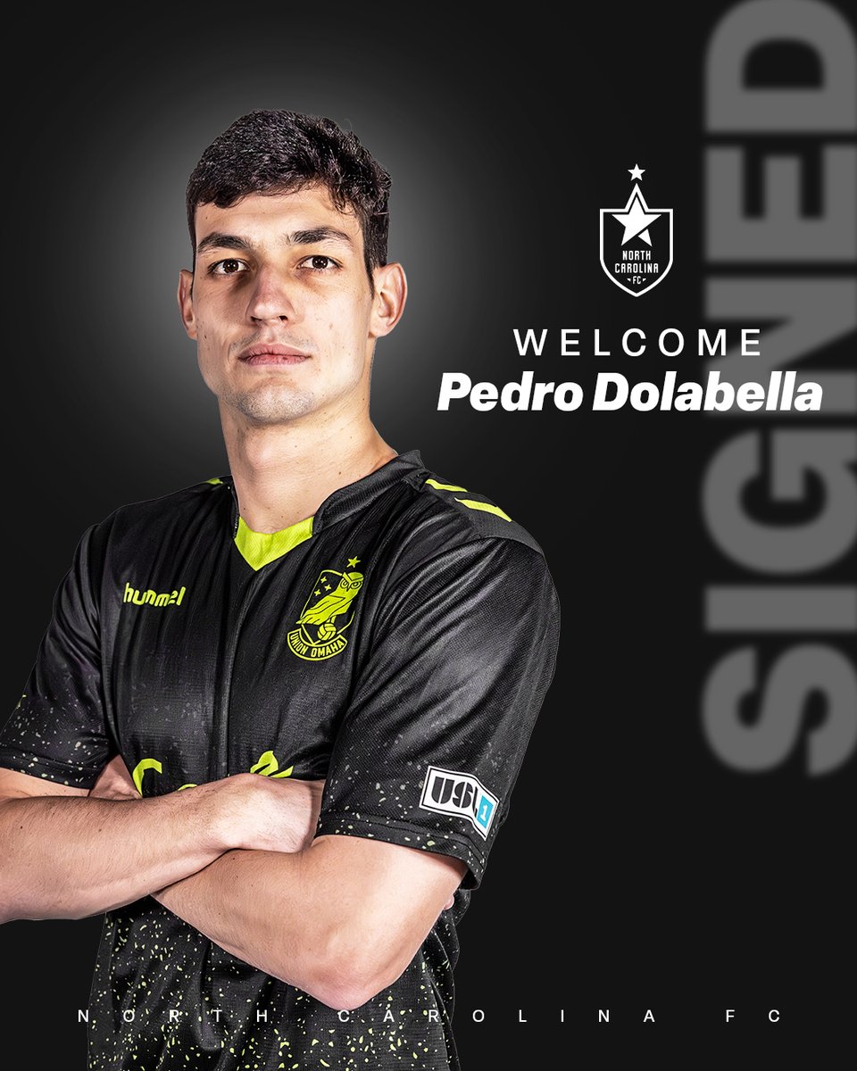 Another champion makes his way to USL Championship 🏆

We have signed 2024 USL League One Player of the Year finalist Pedro Dolabella to a one-year contract. Welcome, Pedro!

📰: northcarolinafc.com/news/2025/02/0…