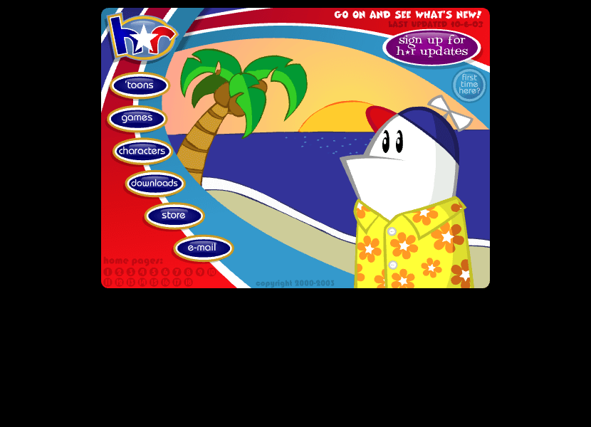 WebDesignMuseum's tweet photo. Homestar Runner website in 2003

#WebDesignHistory https://t.co/cObIJZYIgX