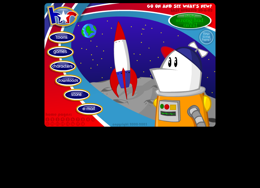 WebDesignMuseum's tweet photo. Homestar Runner website in 2003

#WebDesignHistory https://t.co/cObIJZYIgX