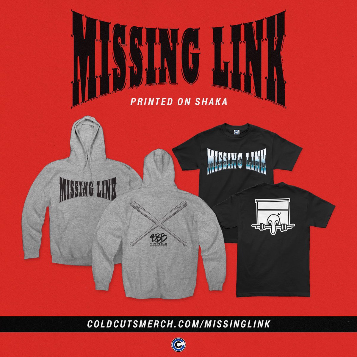 MissingLinkHC's tweet image. here’s a merch store for those who cannot catch us live. printed on Shaka.